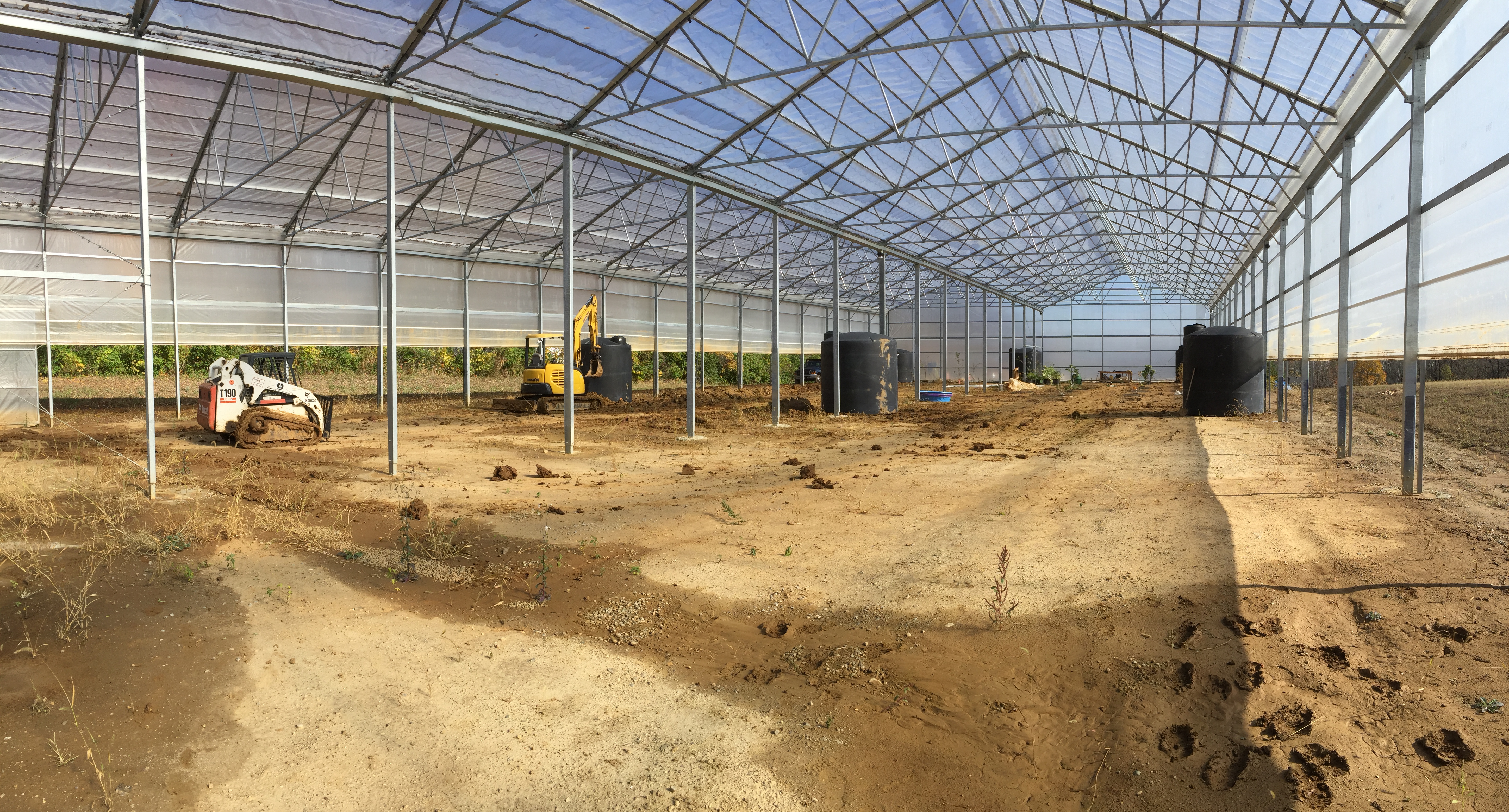 Greenhouse Rain Tank Irrigation
