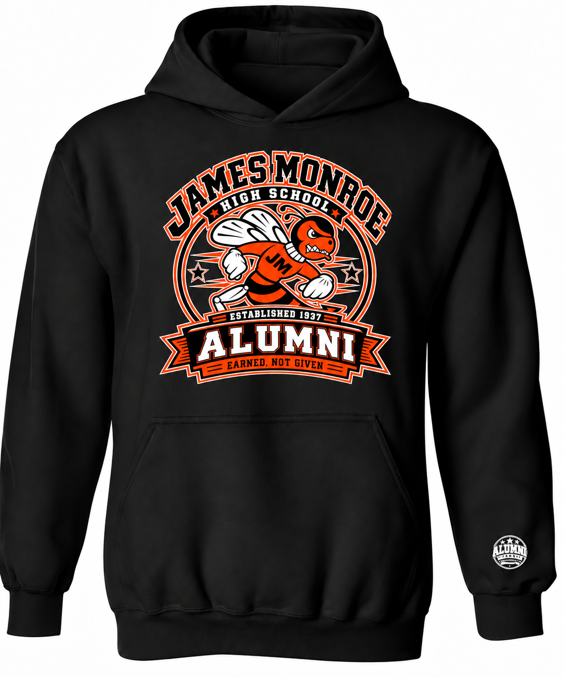 JAMES MONROE HIGH SCHOOL UNISEX ALUMNI HOODIE
