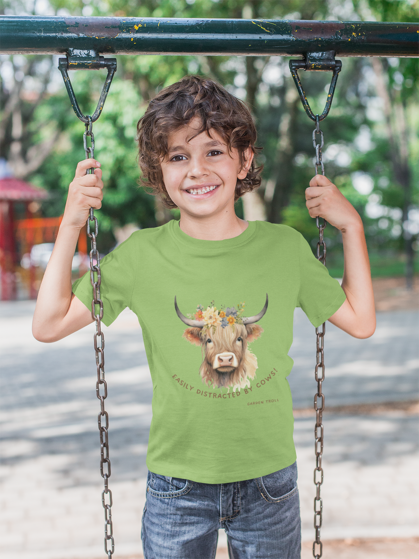 Easily Distracted by Cows Tee for the Kiddos