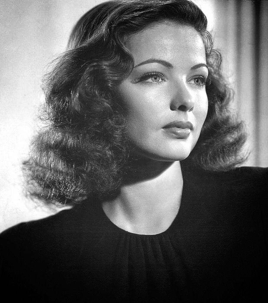Hollywood film actress beauty queen icon movie star portrait photo of Gene Tierney