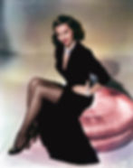 sexy legs portrait of dancer movie star Hollywood actress Cyd Charisse color photo