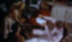 Three people in an office setting; one writing on a notepad, two standing by a desk. Warm lighting, flower dress, relaxed mood. Grace Kelly, Thelma Ritter, and James Jimmy Stewart make a plan to catch a murderer Rand Harper and Havis Davenport are newlyweds
in the Alfred Hitchcock classic Hollywood film suspense movie "Rear Window"
