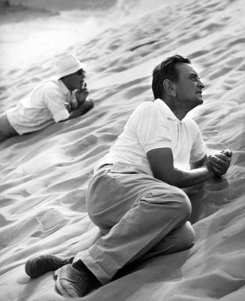 David Lean and Freddie Young filming "Lawrence of Arabia"