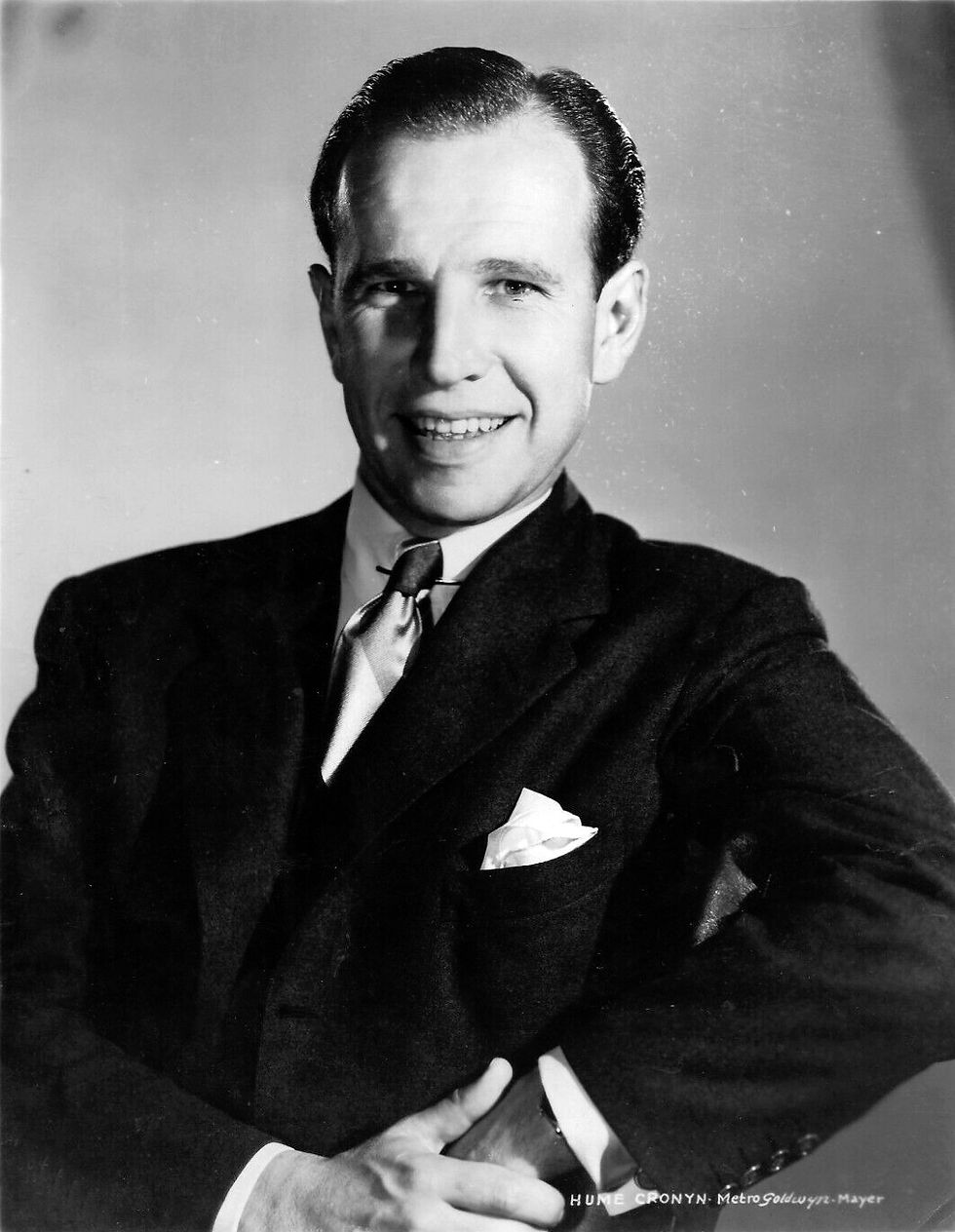 Canadian actor, movie star Hume Cronyn MGM character actor young portrait photo