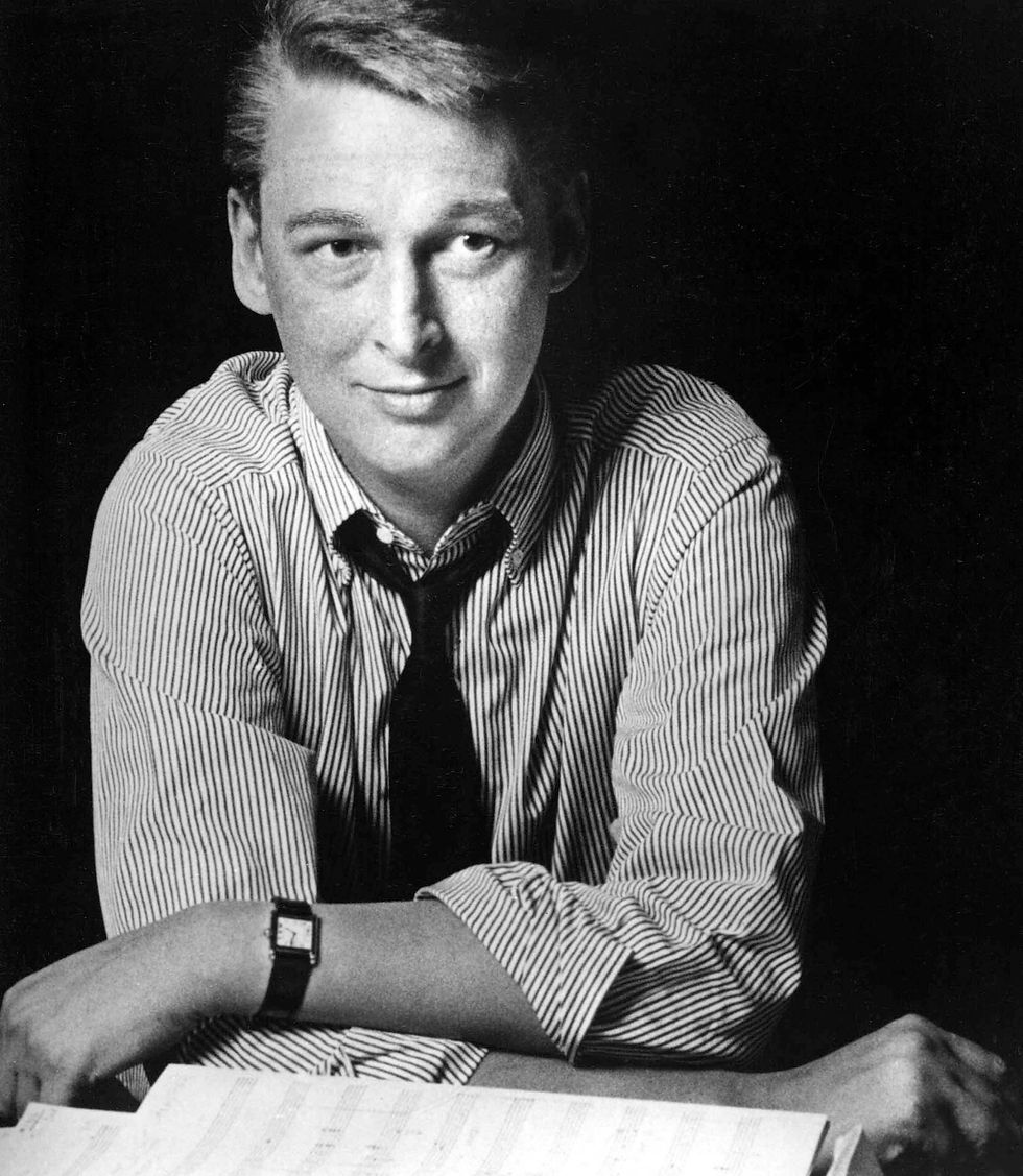 portrait photo of Broadway, TV, and movie Hollywood film director and producer Mike Nichols