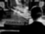 Hurd Hatfield plays the piano as a shadow approaches on the floor in the classic Hollywood MGM movie gothic horror film thriller based on the novel by Oscar Wilde "The Portrait of Dorian Gray"