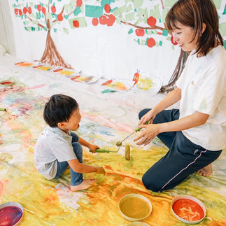 ぐちゃぐちゃ遊び〜春・あおむし〜×バルシューレ