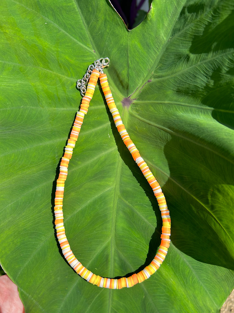 Thumbnail: "Pineapple Sunrise" Heishi Bead Necklace