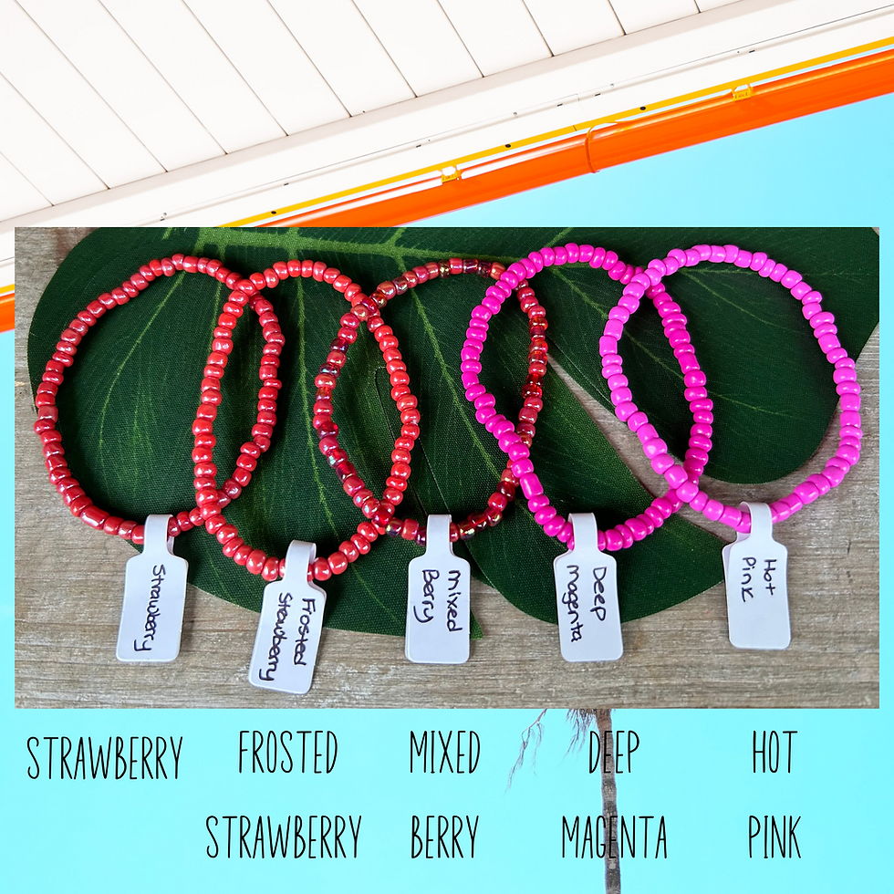 Thumbnail: Glass Seed Bead Stretch Bracelet Stack - Choose 3