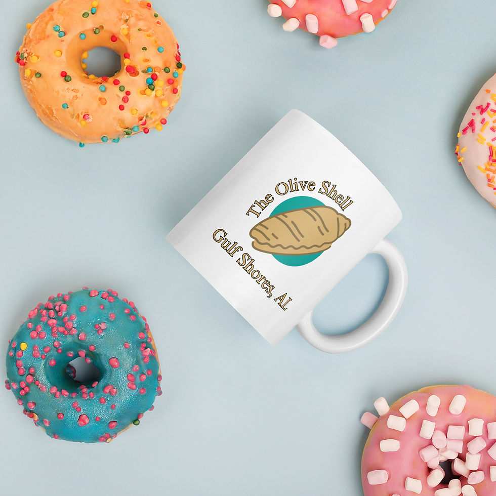 Thumbnail: The Olive Shell Coffee Mug – Gulf Shores, AL Coastal Beach Gift
