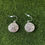 Thumbnail: Sand Dollar Silver Earrings - Nickel Free