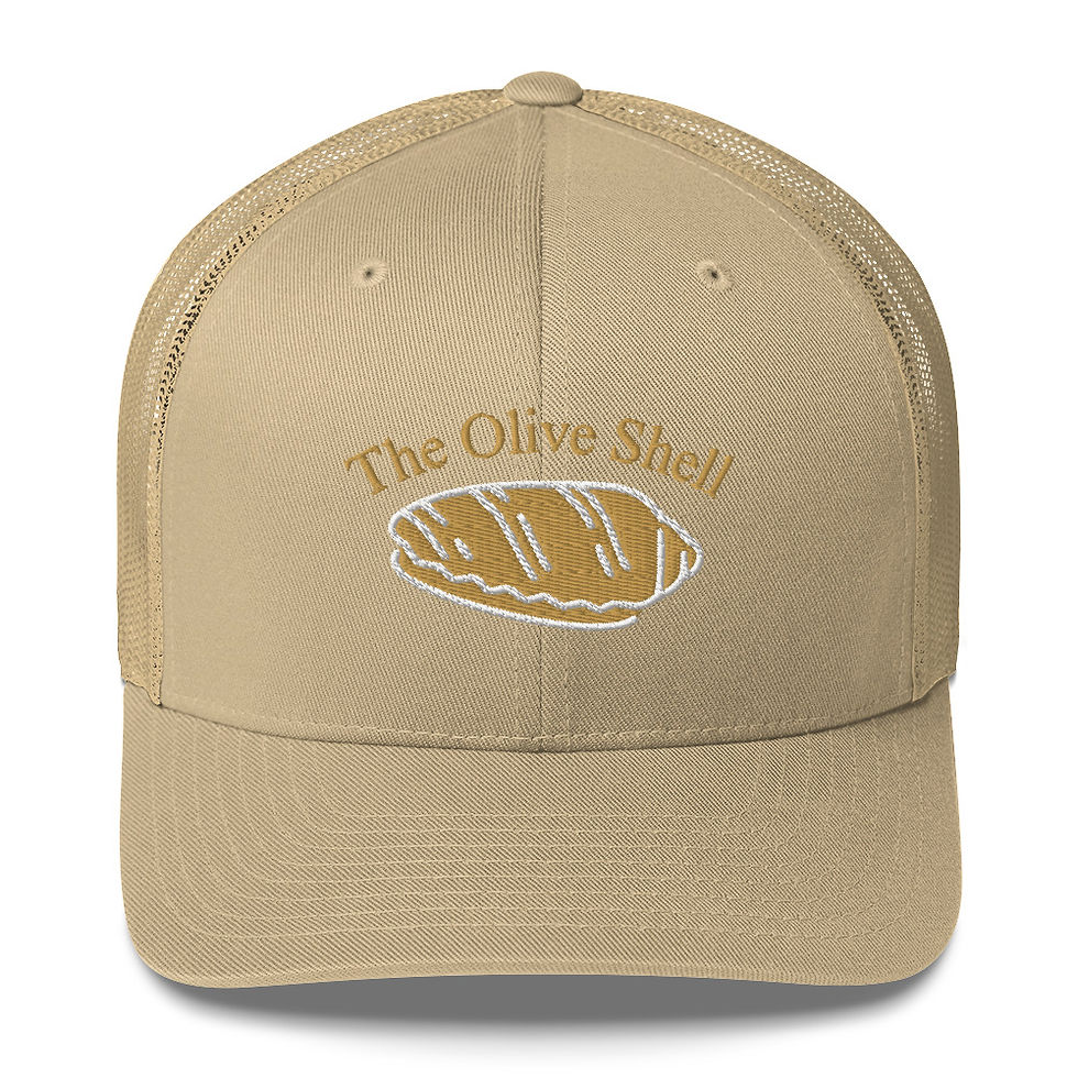 Thumbnail: The Olive Shell Coastal Trucker Hat – Classic Beachcomber Style