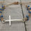Thumbnail: Silver Beaded Macrame Cross Bracelet