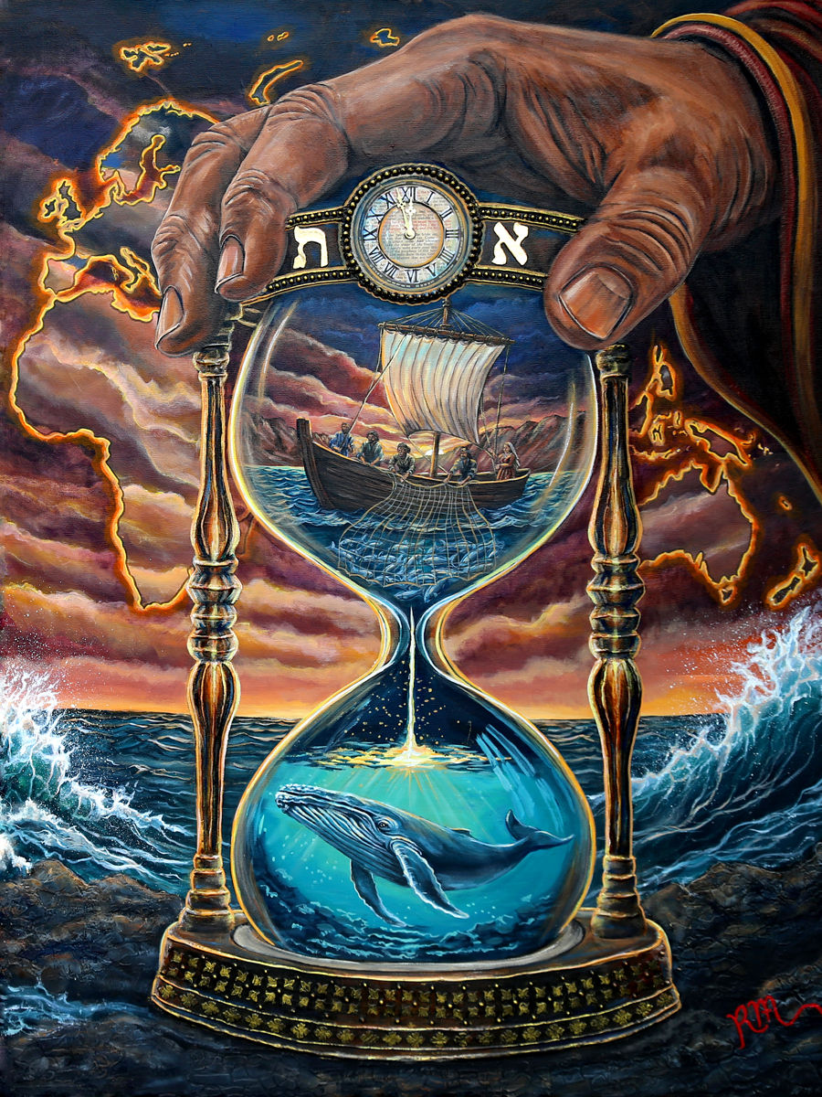 Alpha and Omega Hourglass(Canvas Print)