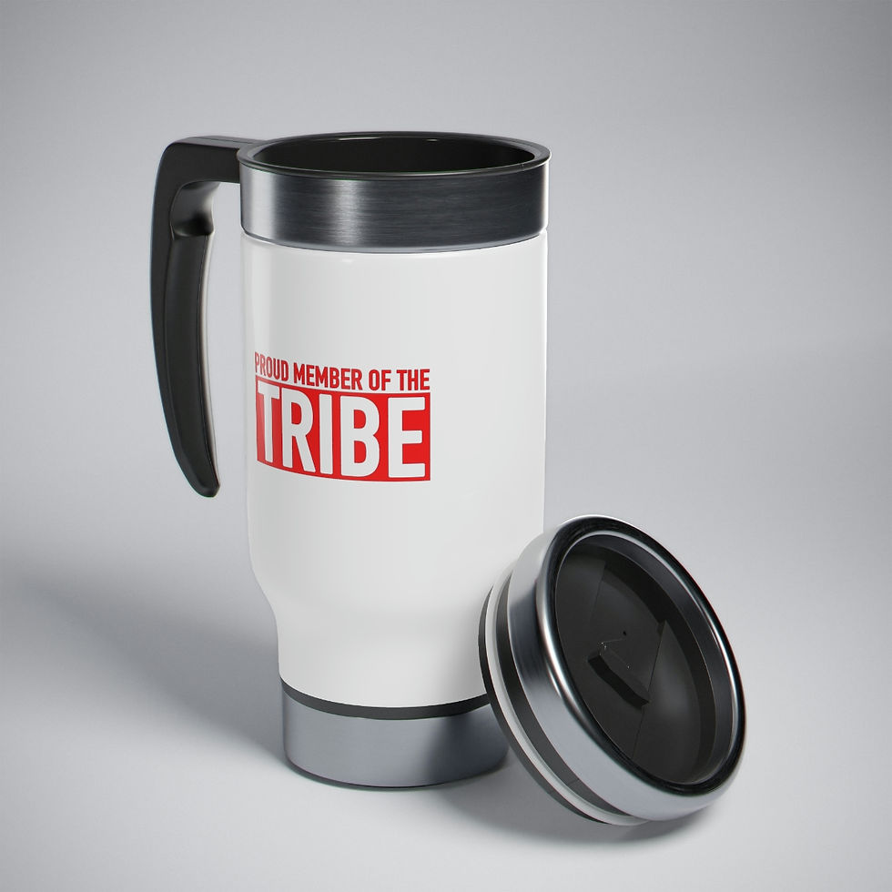 Thumbnail: Stainless Steel Travel Mug with Handle, 14oz