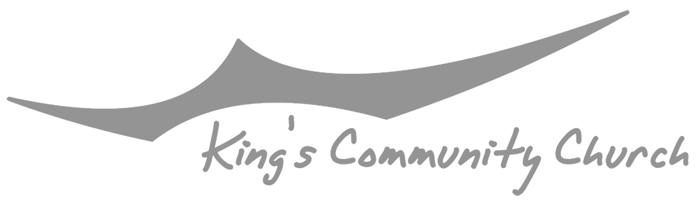 Grey crown with King's Community Church written underneath