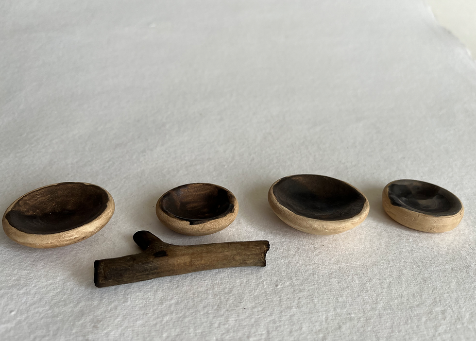 Thumbnail: 4 large brush bowls filled