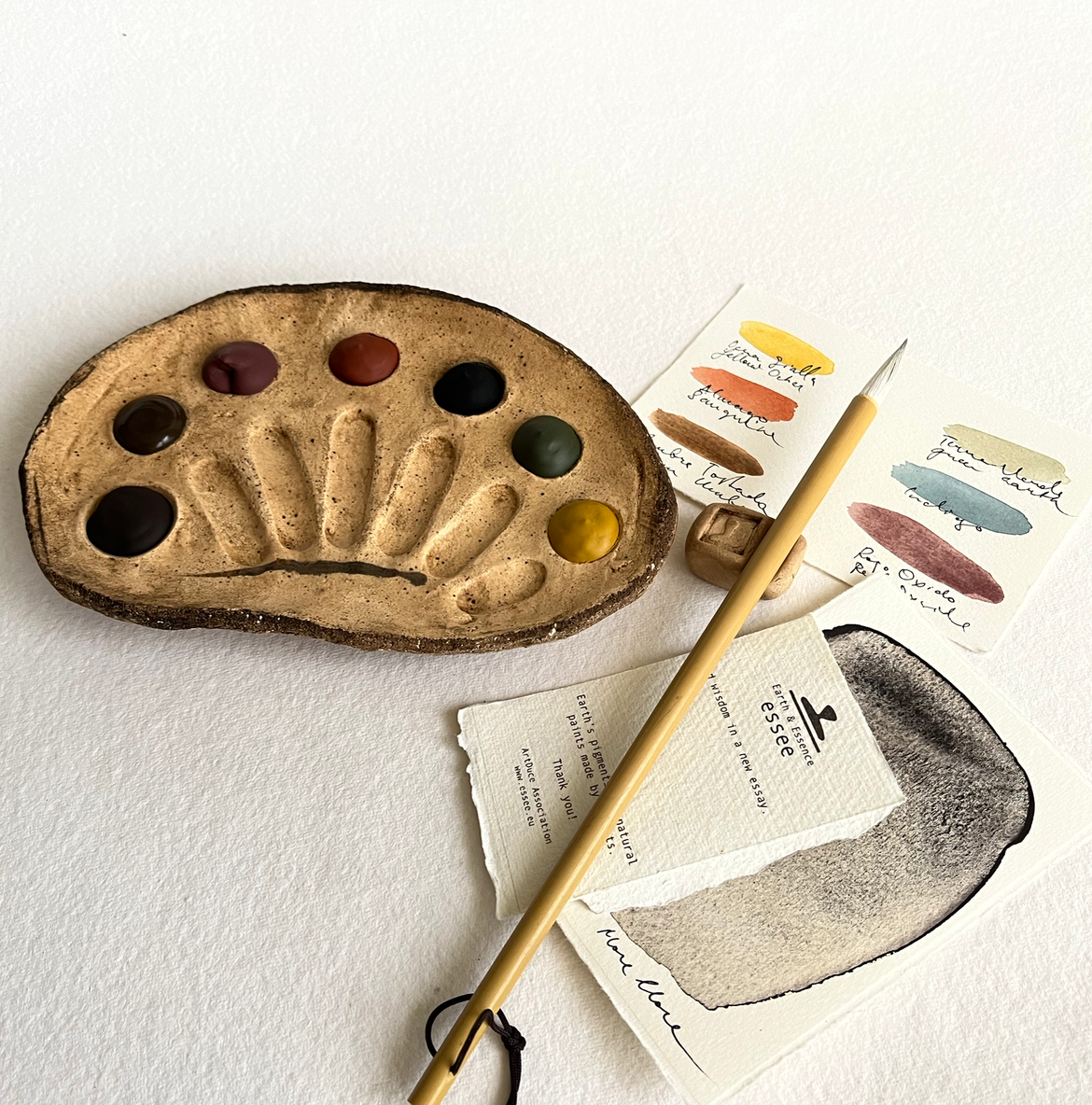 Natural Earth watercolors Stoneware palette