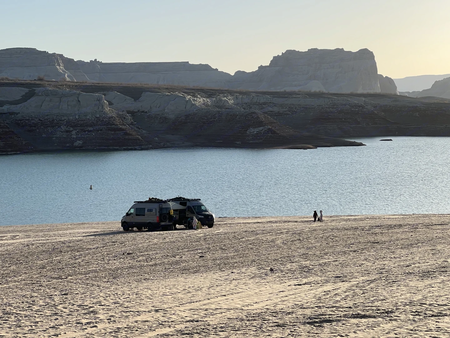 Off Highway Van at the Lake