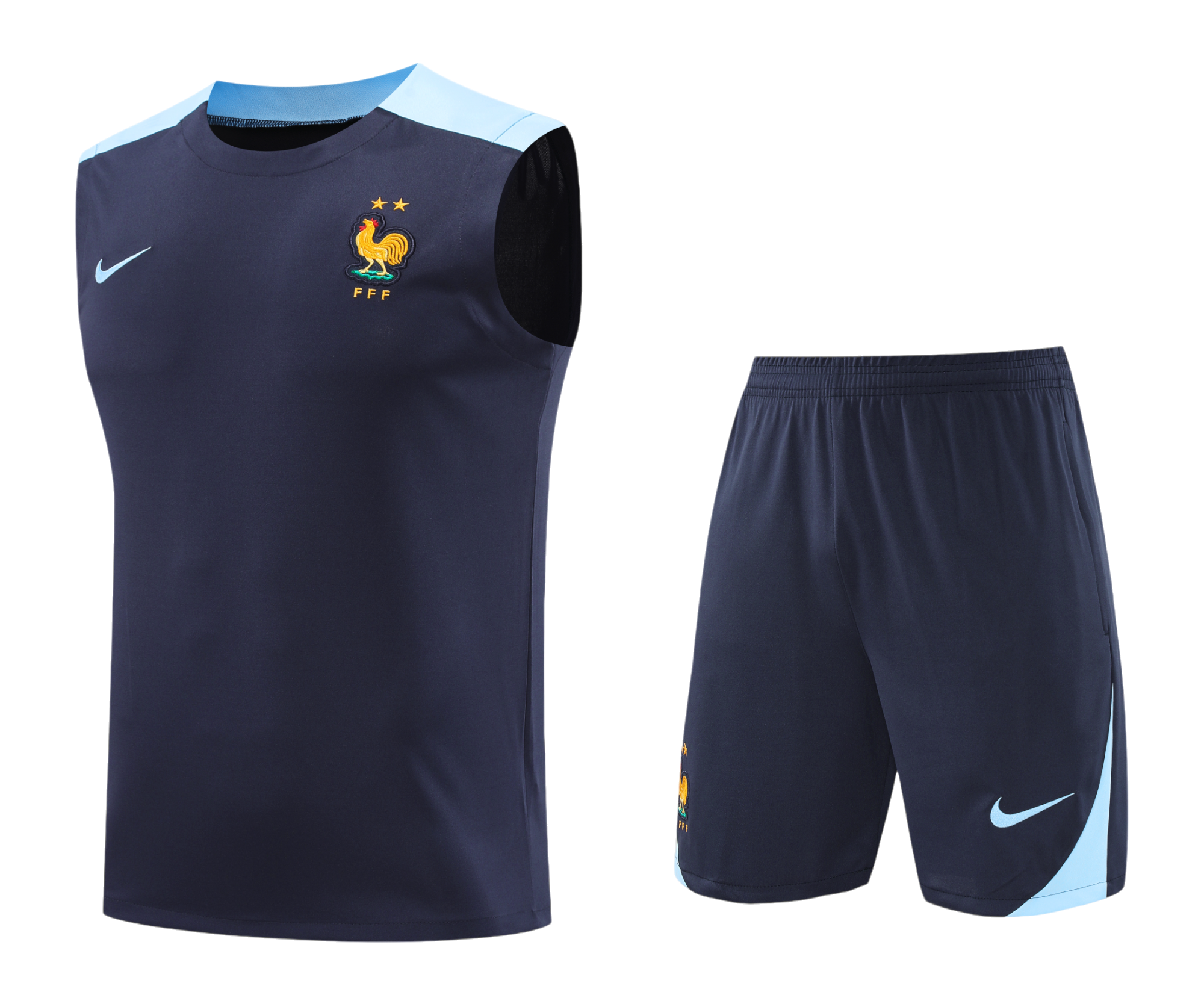 FRANCE NAVY SLEEVELESS TRAINING SUIT