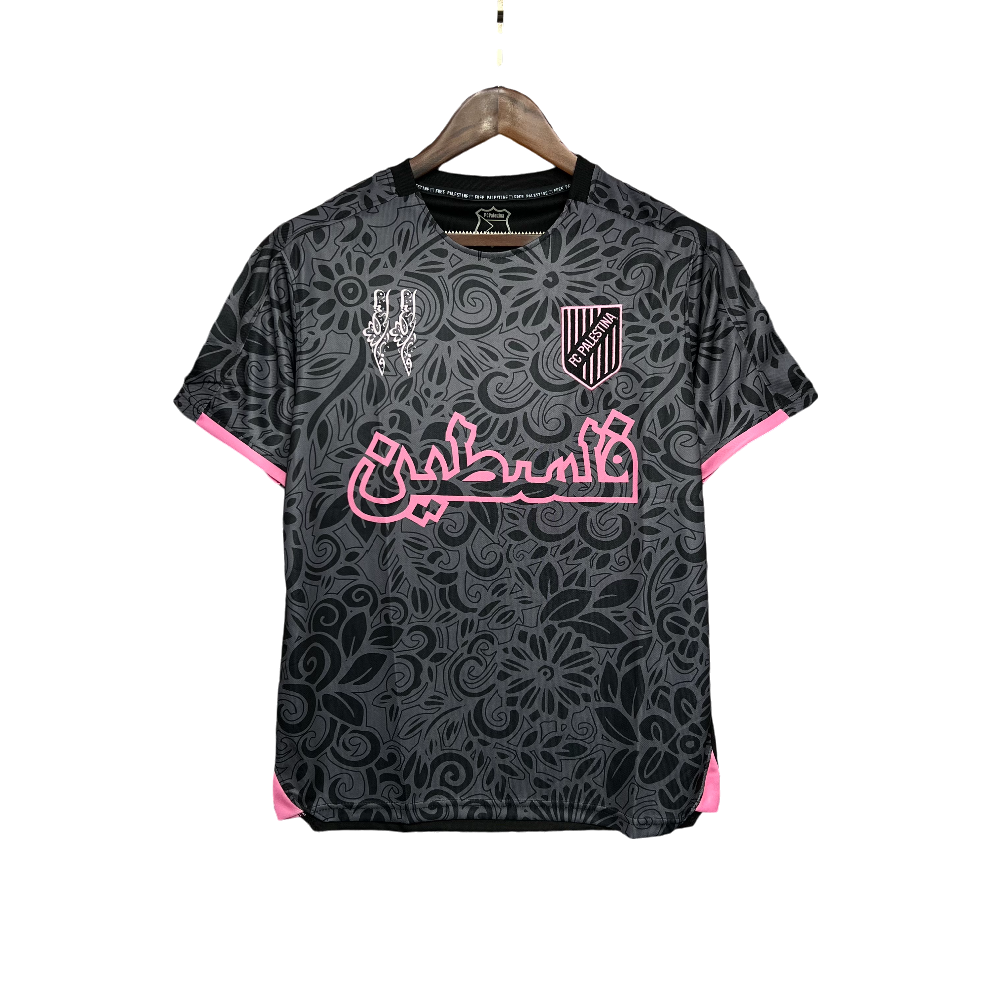 PALESTINE BLACK AND PINK JERSEY