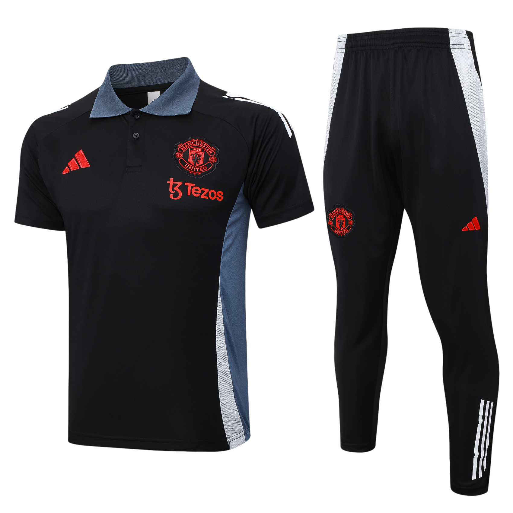 MANCHESTER UNITED BLACK POLO SUIT