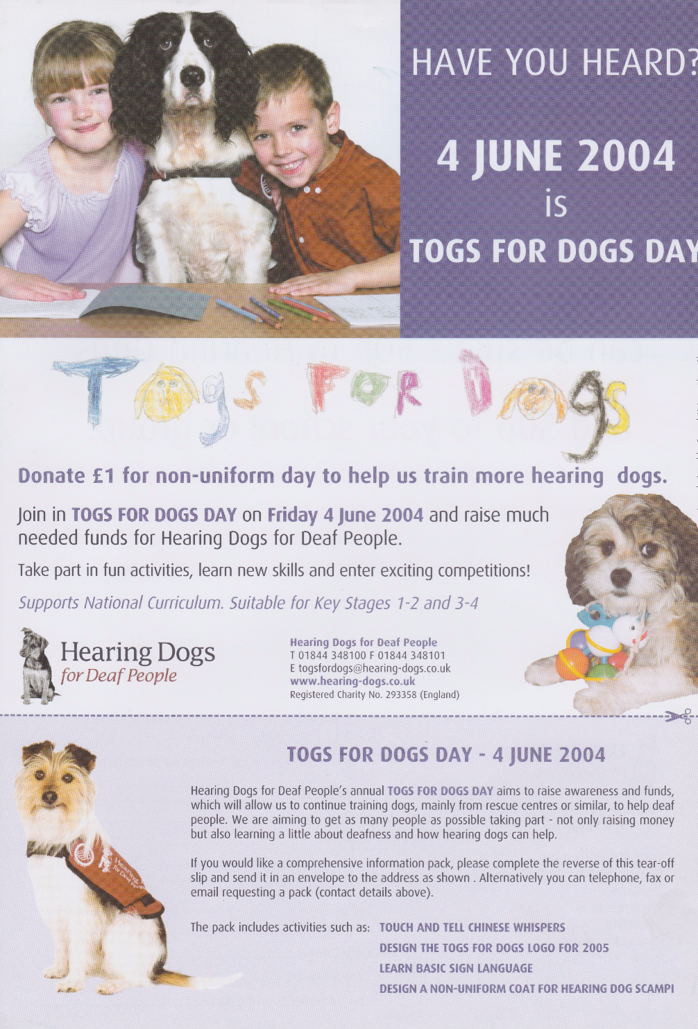 Hearing dogs for deaf