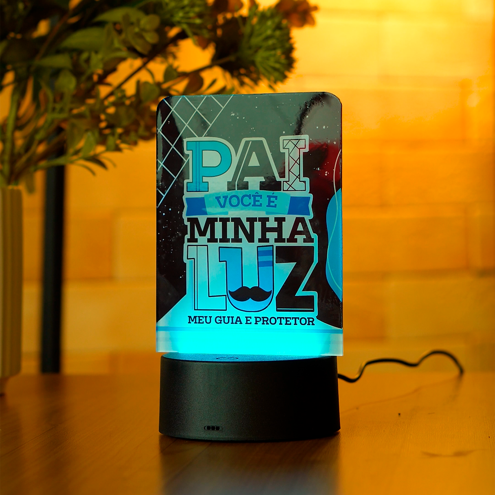 Arte - Luminária Acrílico Retroverso