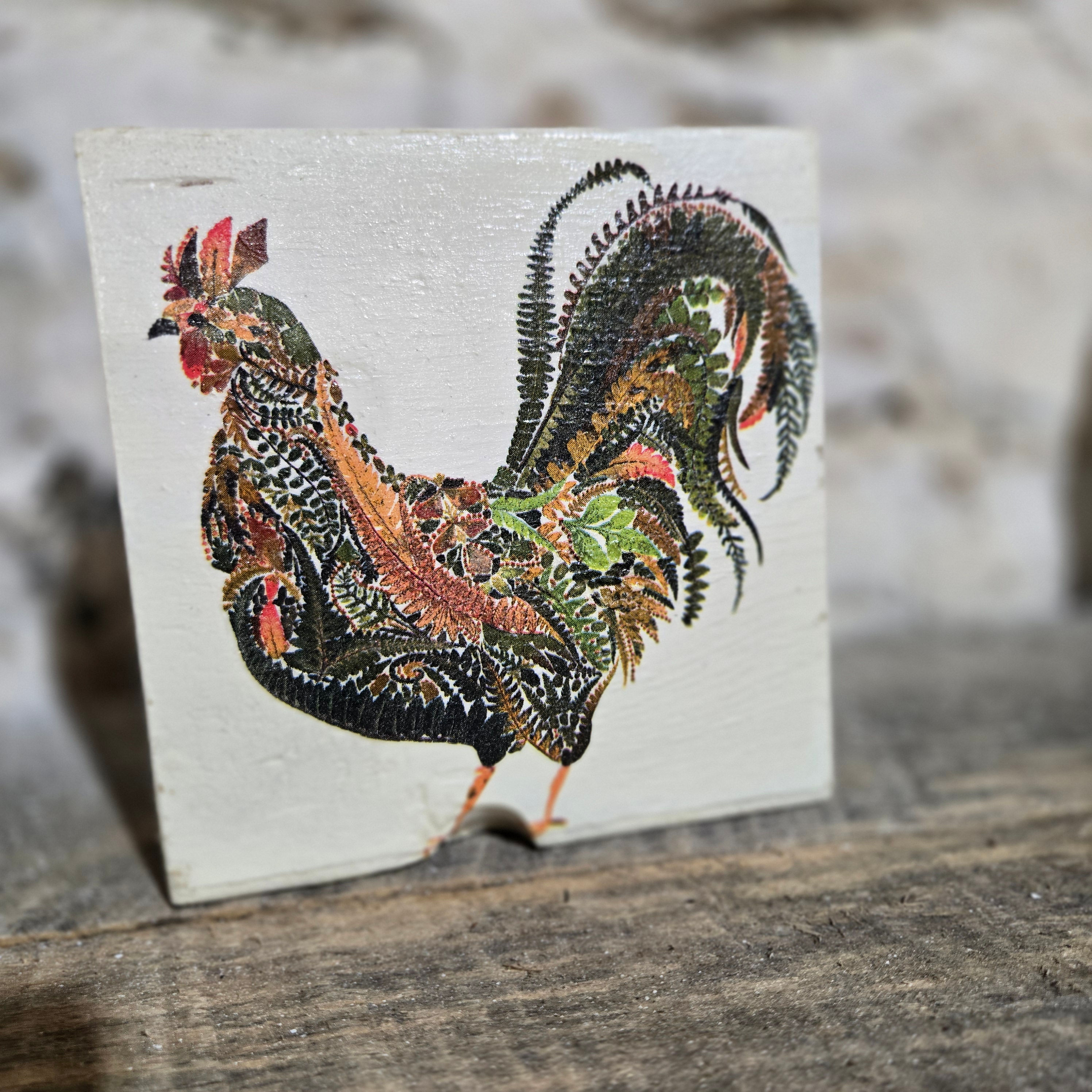 Nature Rooster Shelf Sitter