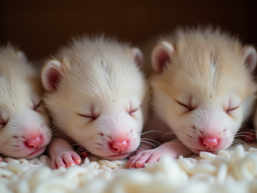The First Two Weeks of Life for Our Adorable Wooly Pomsky Puppies