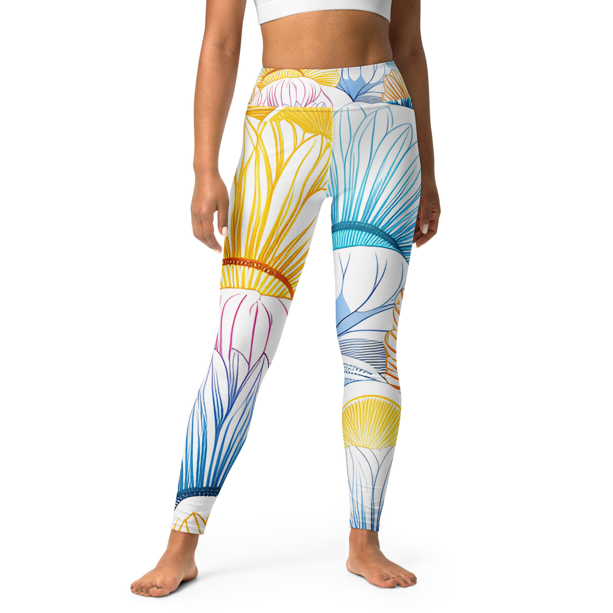 Bloom Radiance Yoga Leggings - Eco Harmony Collection