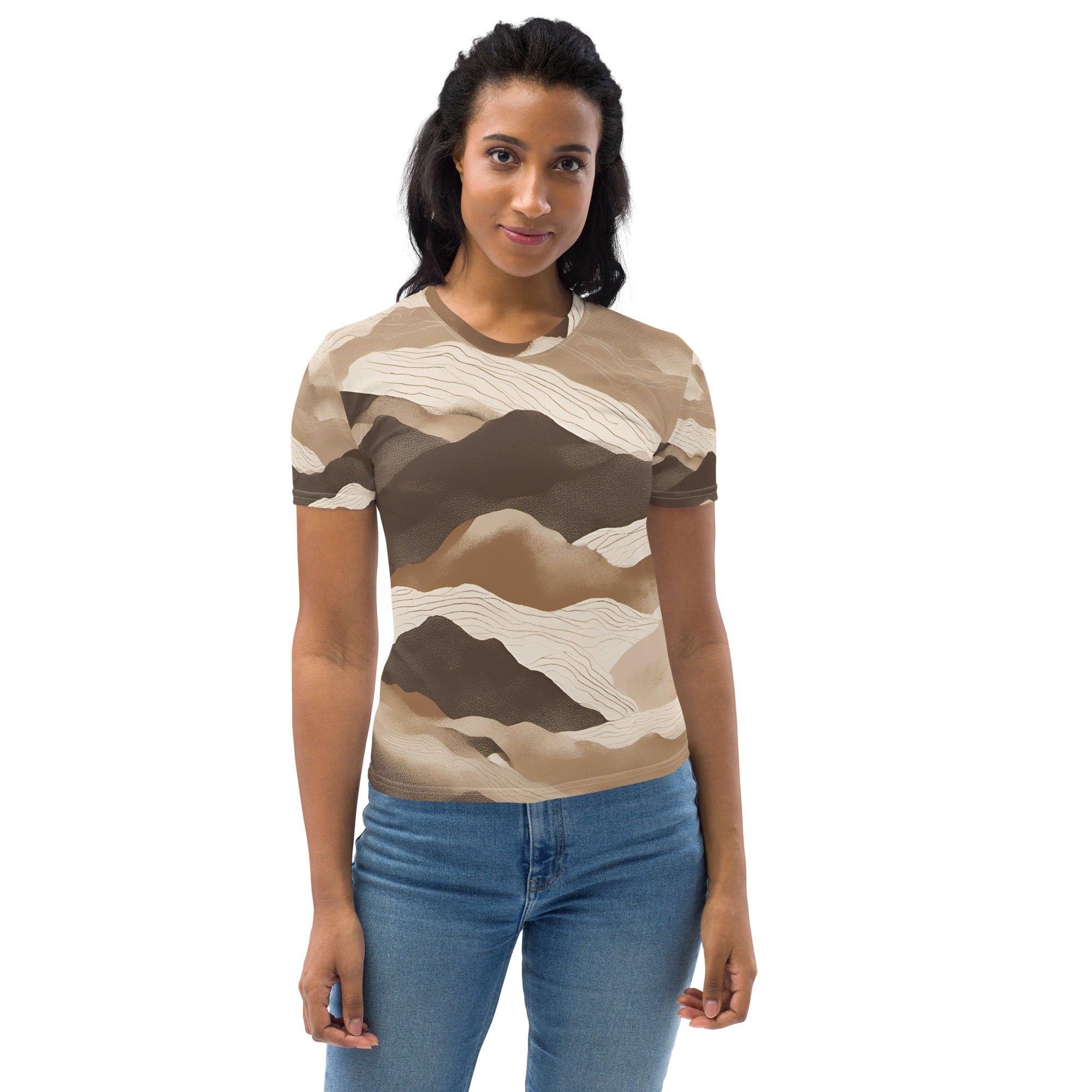 Terra Vitality Textures Women's T-shirt - EcoVital Ensemble Collection
