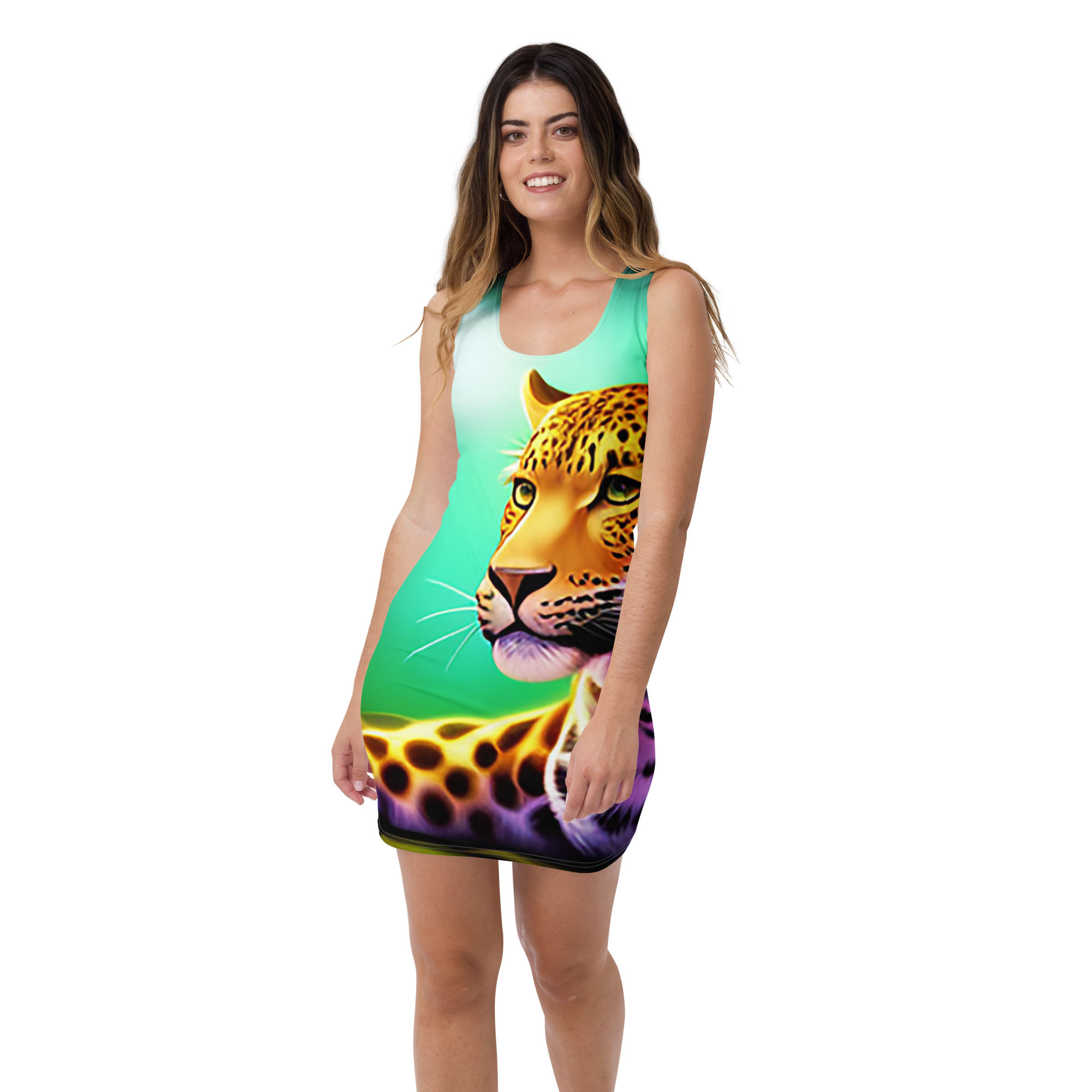 Leopard Legacy Fitted Dress - Endangered Elegance Collection
