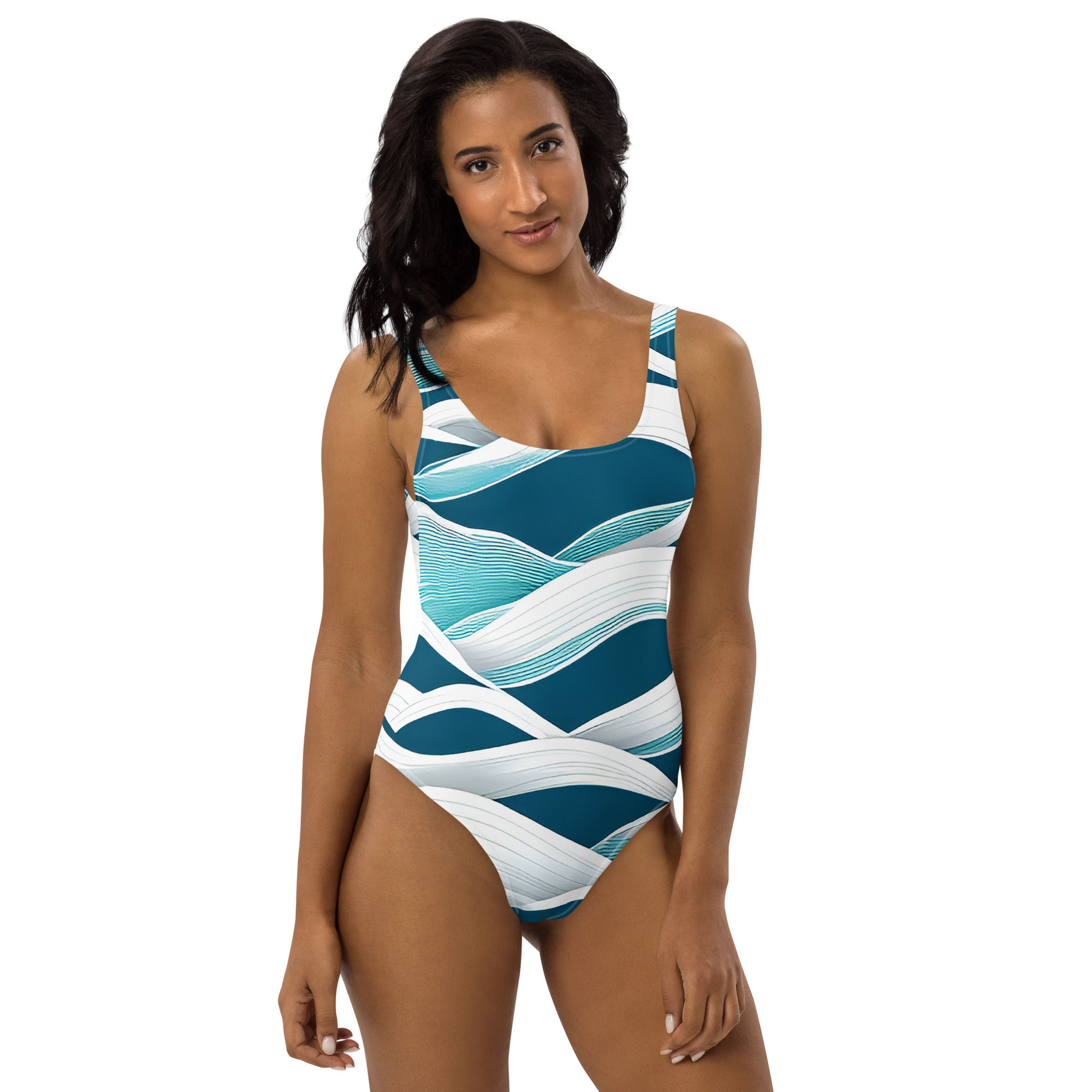Waves Echo One-Piece Swimsuit - Eco Embrace Collection
