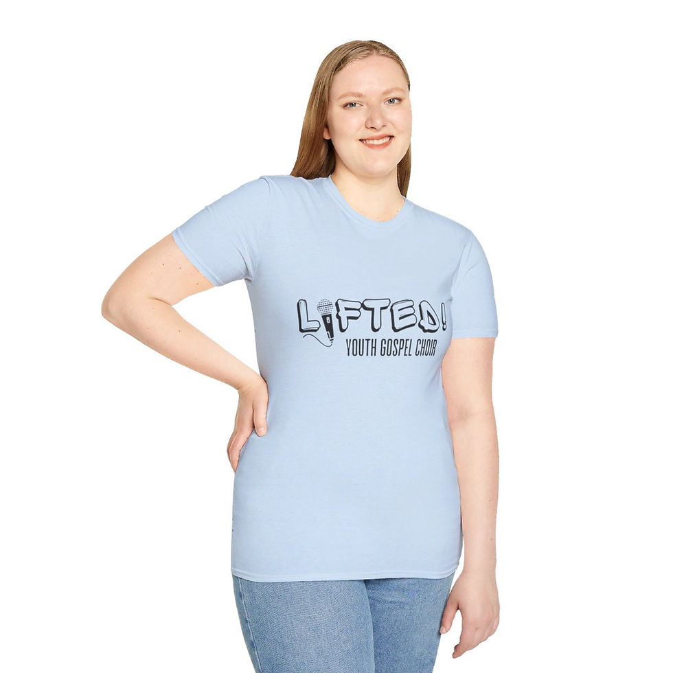 Thumbnail: Unisex Softstyle T-Shirt - Light Blue | Lifted! Original Logo