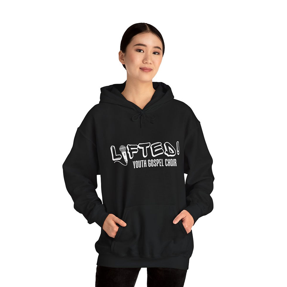 Thumbnail: Unisex Heavy Blend™ Hooded Sweatshirt | Lifted! Original Logo with Affirmation