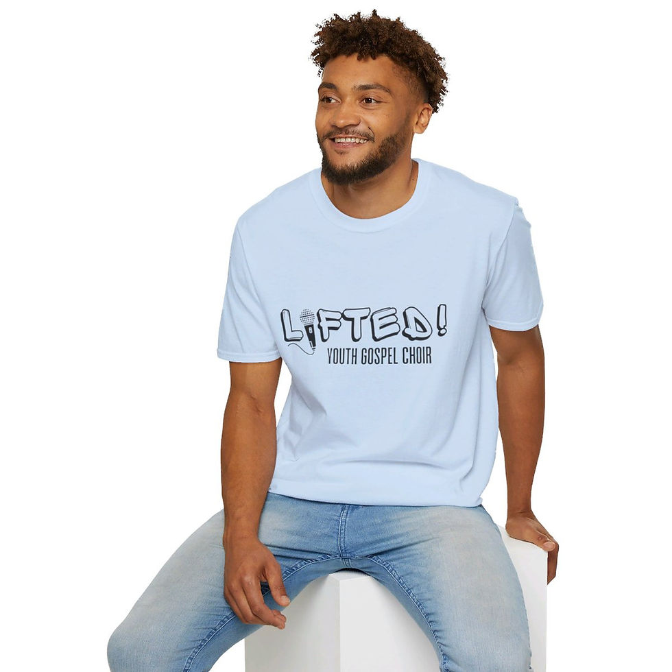 Thumbnail: Unisex Softstyle T-Shirt - Light Blue | Lifted! Original Logo