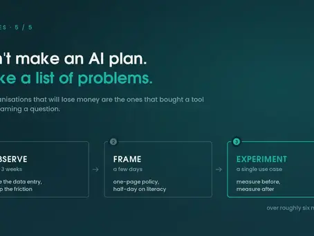 Don't make an AI plan, make a list of problems