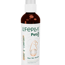 Lifeplus Pets® Care & Comfort – natürliches Pflegespray für Hunde mit pflanzlichen Ölen zur Pflege von Haut und Fell sowie zur natürlichen Unterstützung gegen lästige äussere Parasiten.
