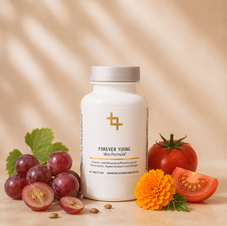 Forever Young Skin Formula – Nahrungsergänzung mit Vitaminen, Mineralstoffen, Kollagen und Hyaluronsäure als Ergänzung zum Forever Young Gesichtspflegekonzept.