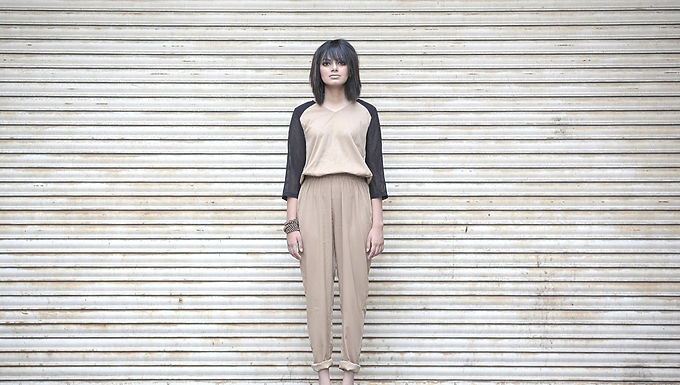 Fashion portfolio photographed outdoors in Delhi NCR