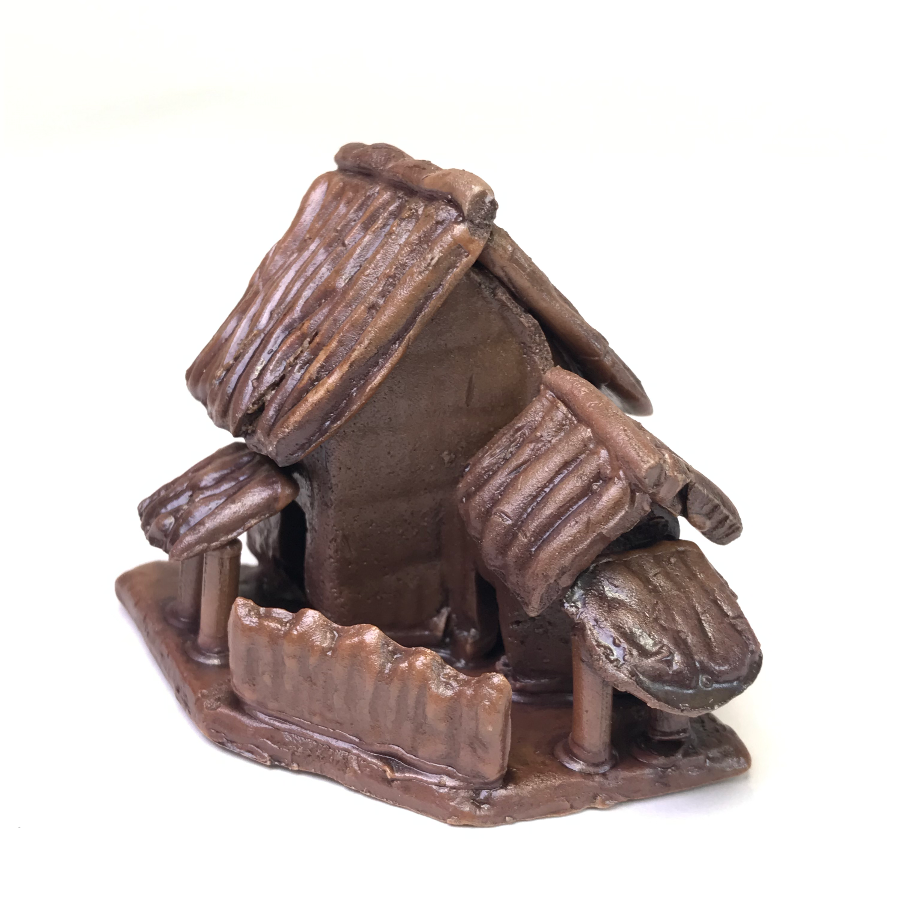 Maison 5 cm de hauteur FIGURINE en terre cuite