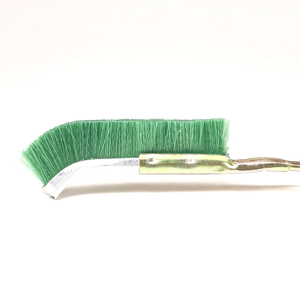 Miniature : BROSSE SOUPLE  230/240 mm courbée Nylon  Acier