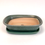 Miniature : 23 x 17 x 6 cm Verte Céramique artisanale unique Soucoupe incluse