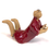 Miniature : Lecteur rouge couché de 5 cm de hauteur FIGURINE en terre cuite