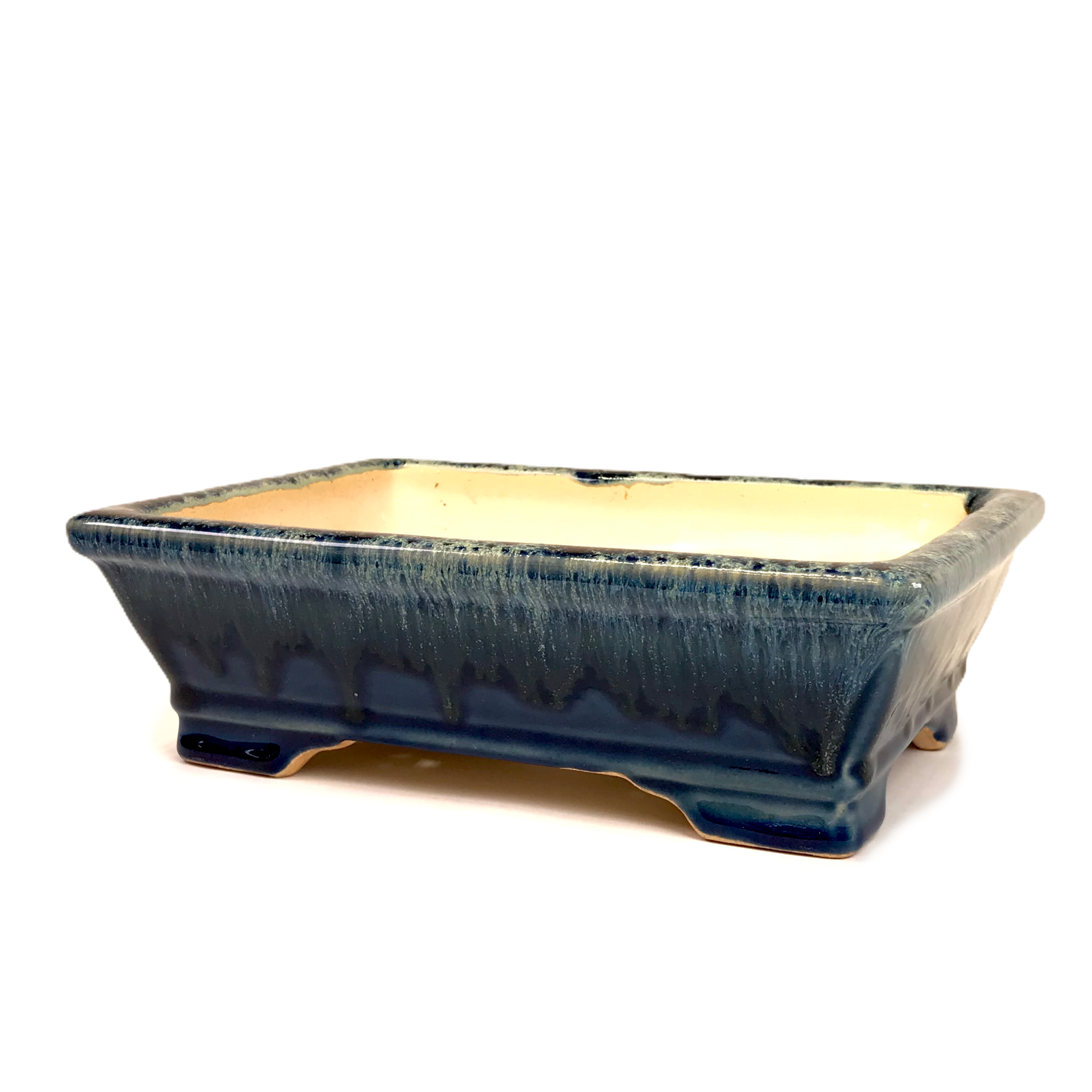 22 x 16 x 7 cm Bleu Céramique artisanale unique
