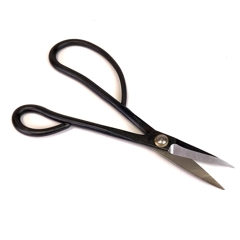 Miniature : CISEAUX LONG "Thumb" 180 mm SHINOGI  Acier Carbone KANESHIN  N°35L