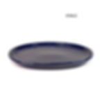Miniature : 27 x 20 x 2 cm Soucoupe bleu en céramique ovale