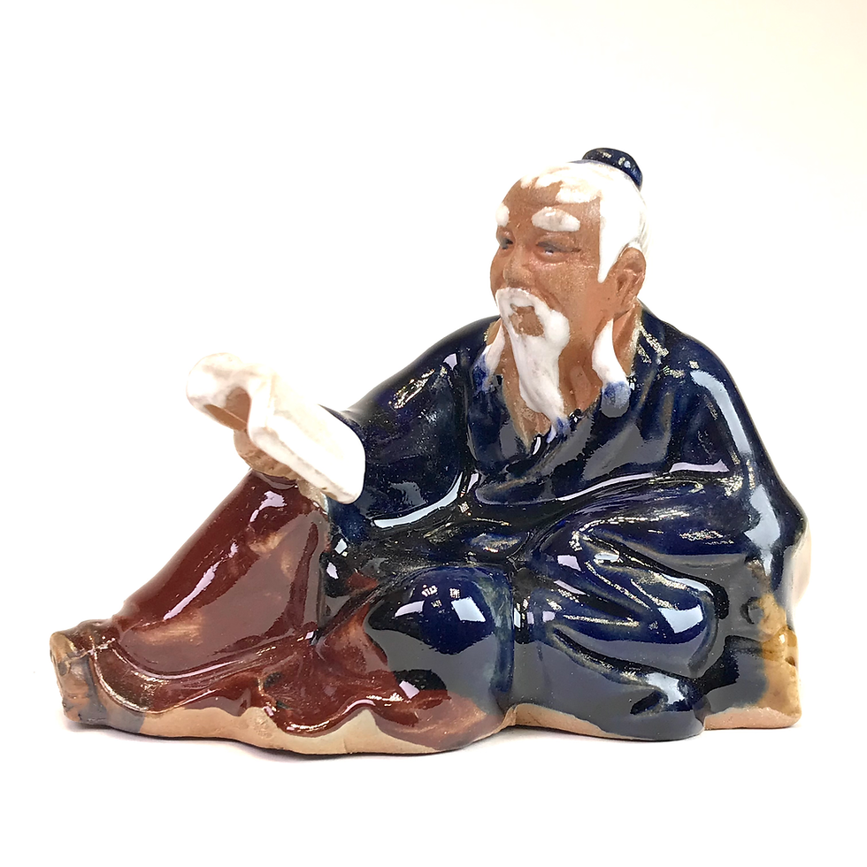 Miniature : Lecteur 8 cm de hauteur FIGURINE en terre cuite