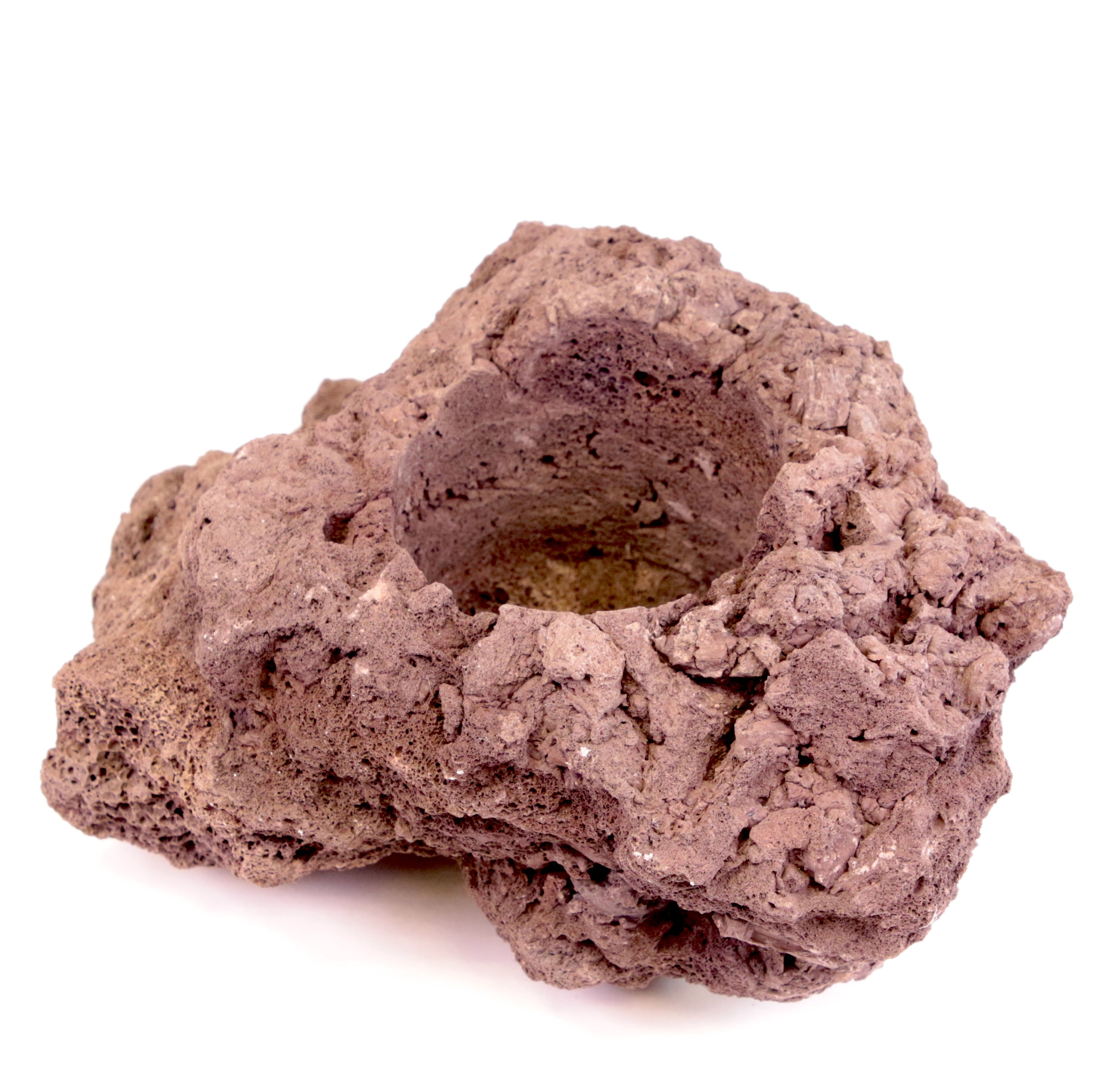 21 x 17 x 10 cm Pot en roche volcanique Carl MALARBET N°18